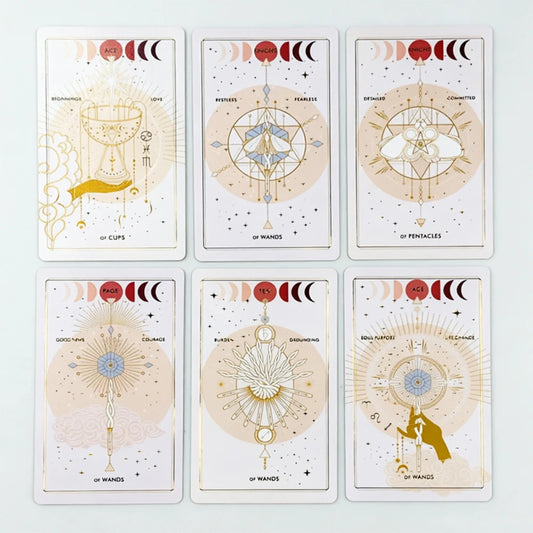Destiny Deck The Art Of Tarot Cards With Paper Guidebook For Beginners